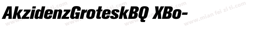 AkzidenzGroteskBQ XBo字体转换